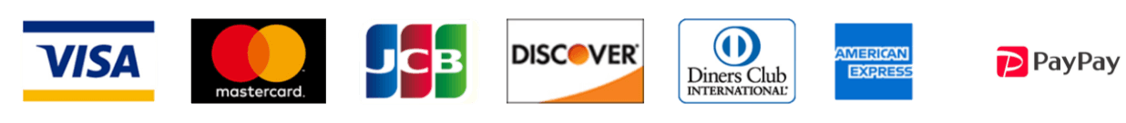 VASA/mastercard/JCB/DISCOVER/Diners Club/AMERICAN EXPRESS/PayPay